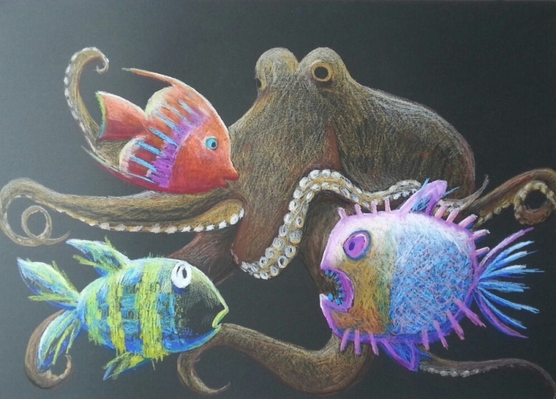 Krake Fische