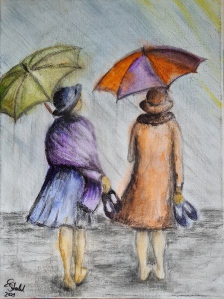 Barfuß im Regen
