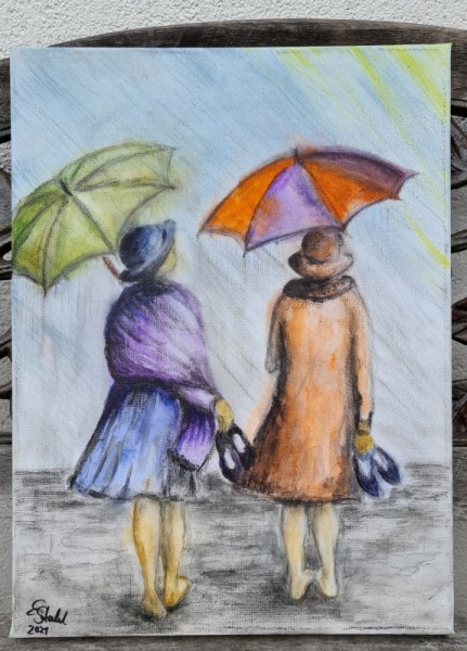 Barfuß im Regen