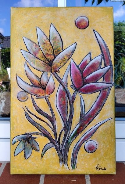 Blumen gold